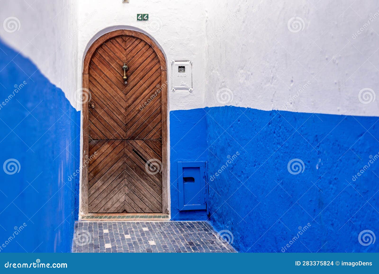 typical doors in arabian style in morrocco