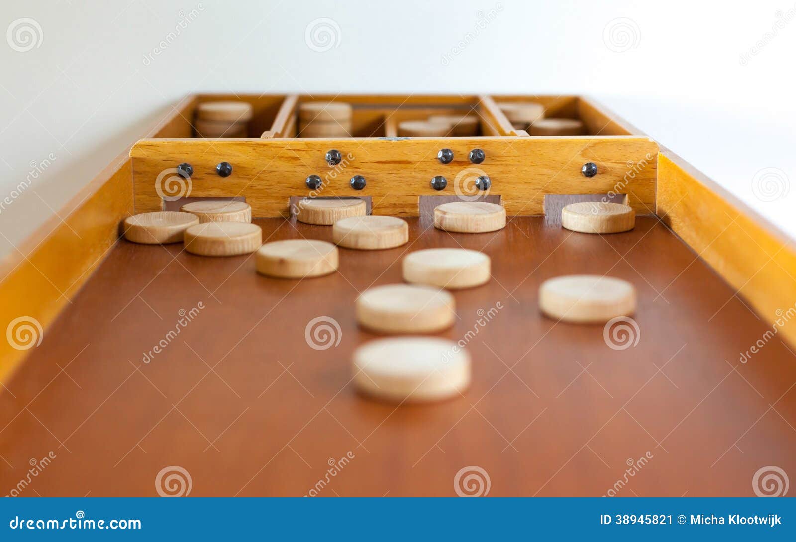 Typical Dutch Wooden Boardgame Sjoelen Stock Image Image of culture