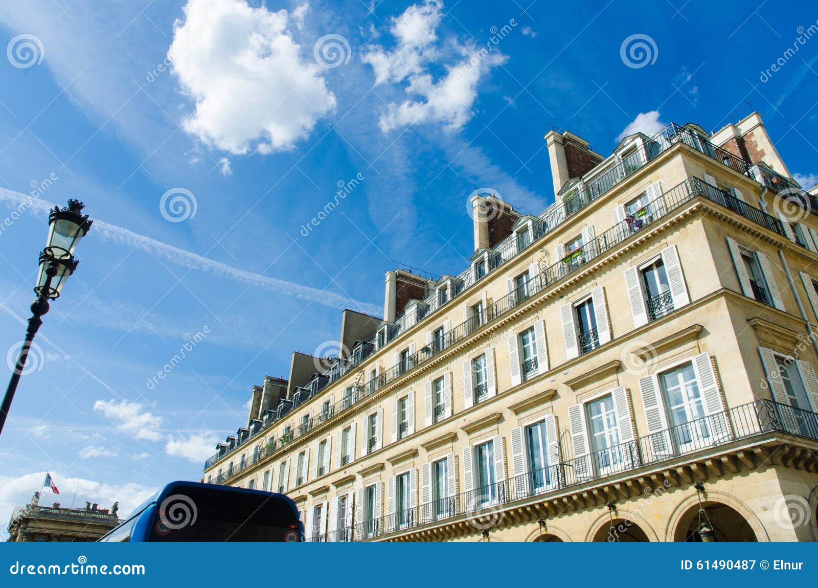 The Typical Generic Houses in Paris France Stock Image Image of