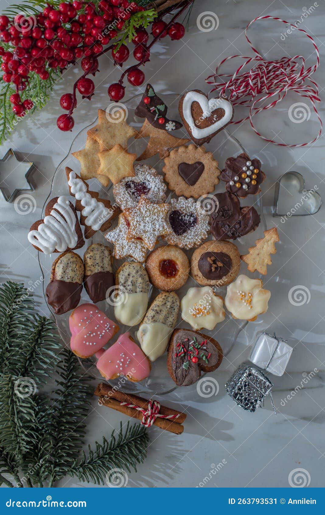 typical-german-christmas-cookies-on-a-festive-table-stock-image-image