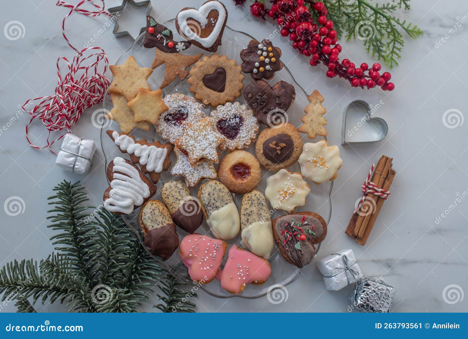 typical-german-christmas-cookies-on-a-festive-table-stock-image-image