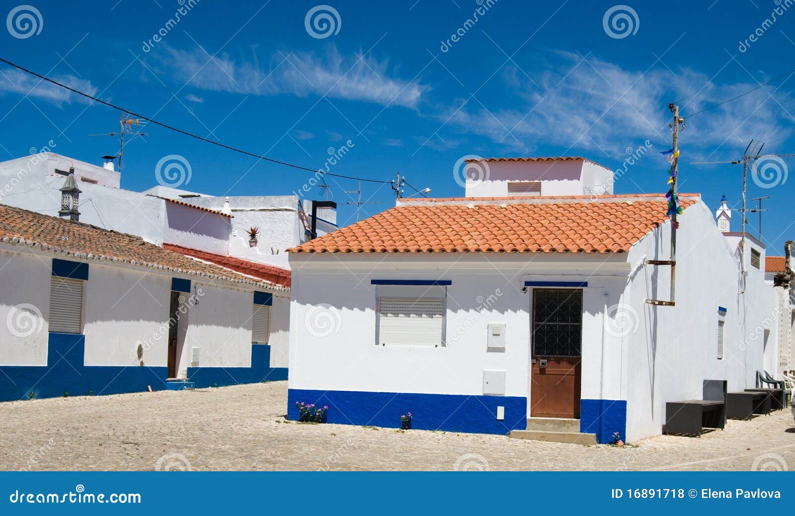 The Typical House in Algarve, Stock Photo Image of algarve