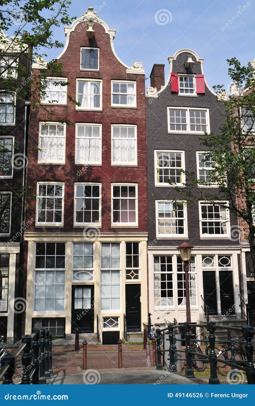 Typical Houses in Amsterdam Stock Photo Image of dutch, outdoors