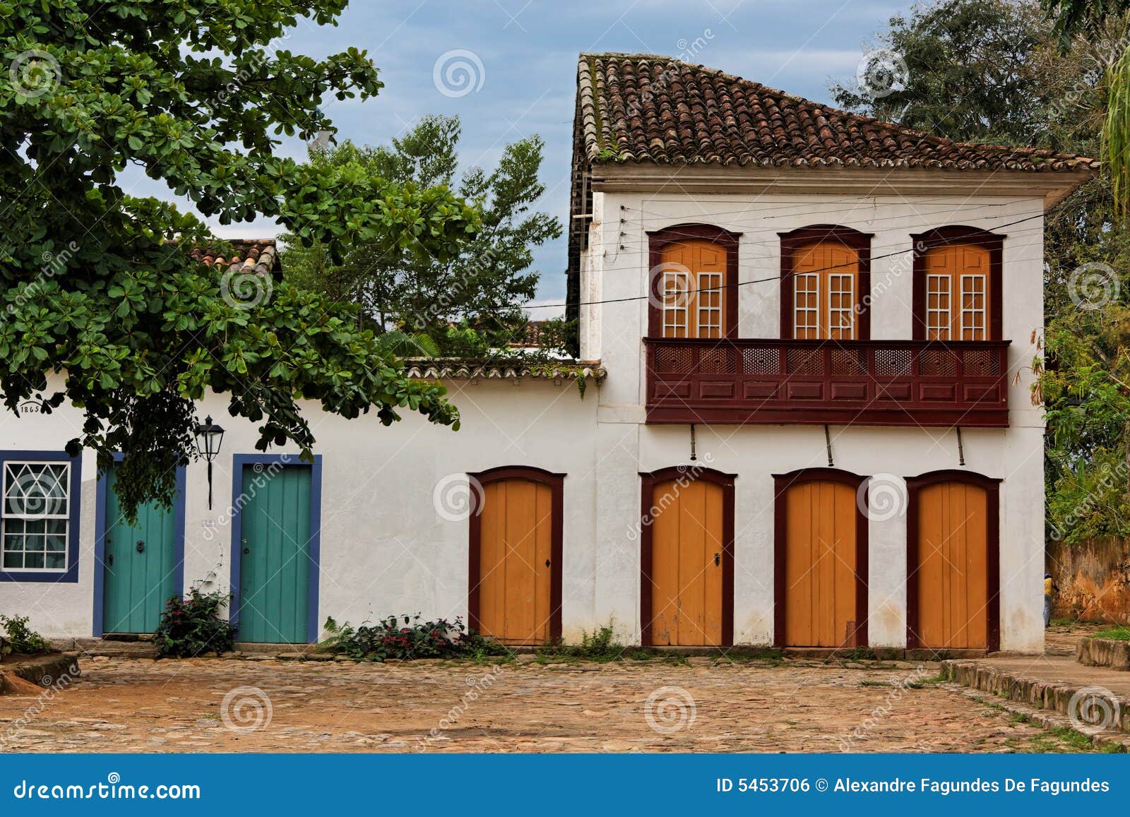 Typical Housing In Paraty Rio De Janeiro Brazil Stock Photo Image of portuguese, america 5453706