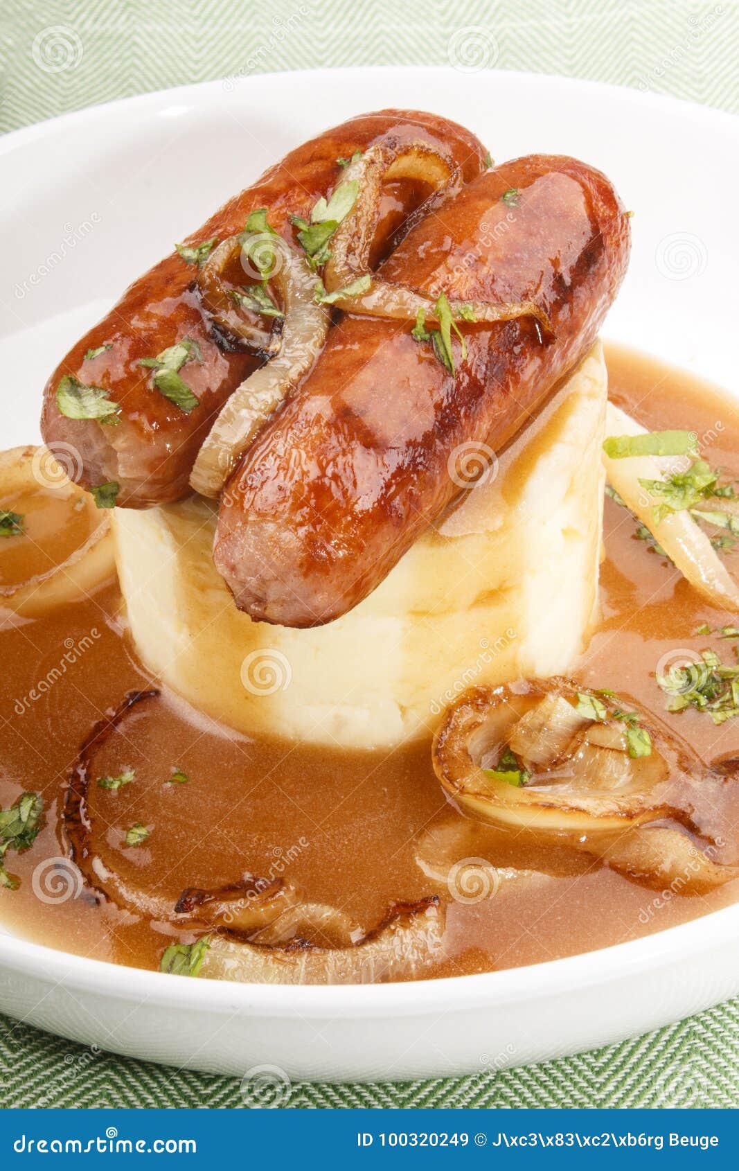 Very Irish Specialty, Banger and Mash Stock Image Image of cooked
