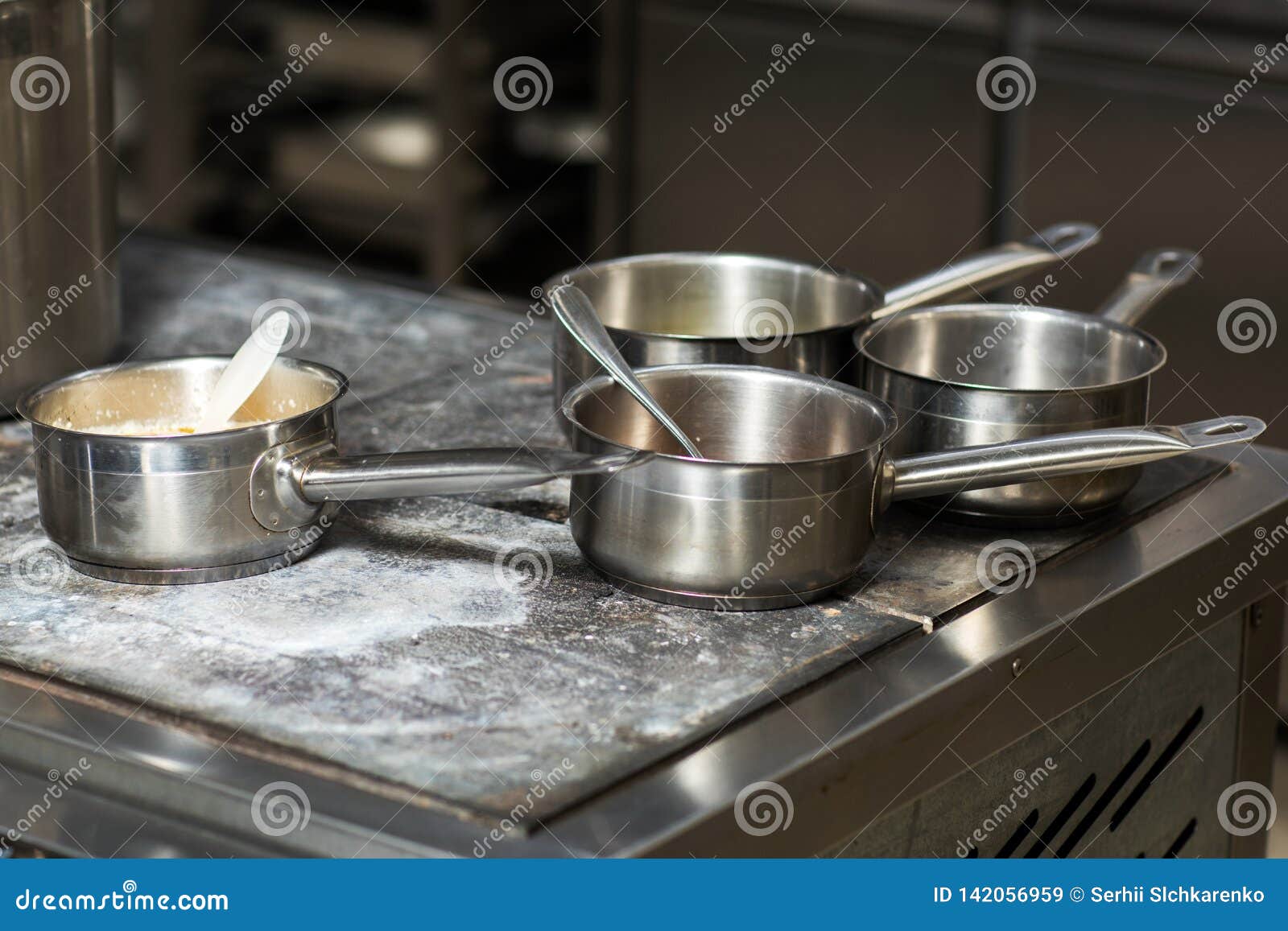 Typical Kitchen of a Restaurant Stock Image Image of metal, indoors