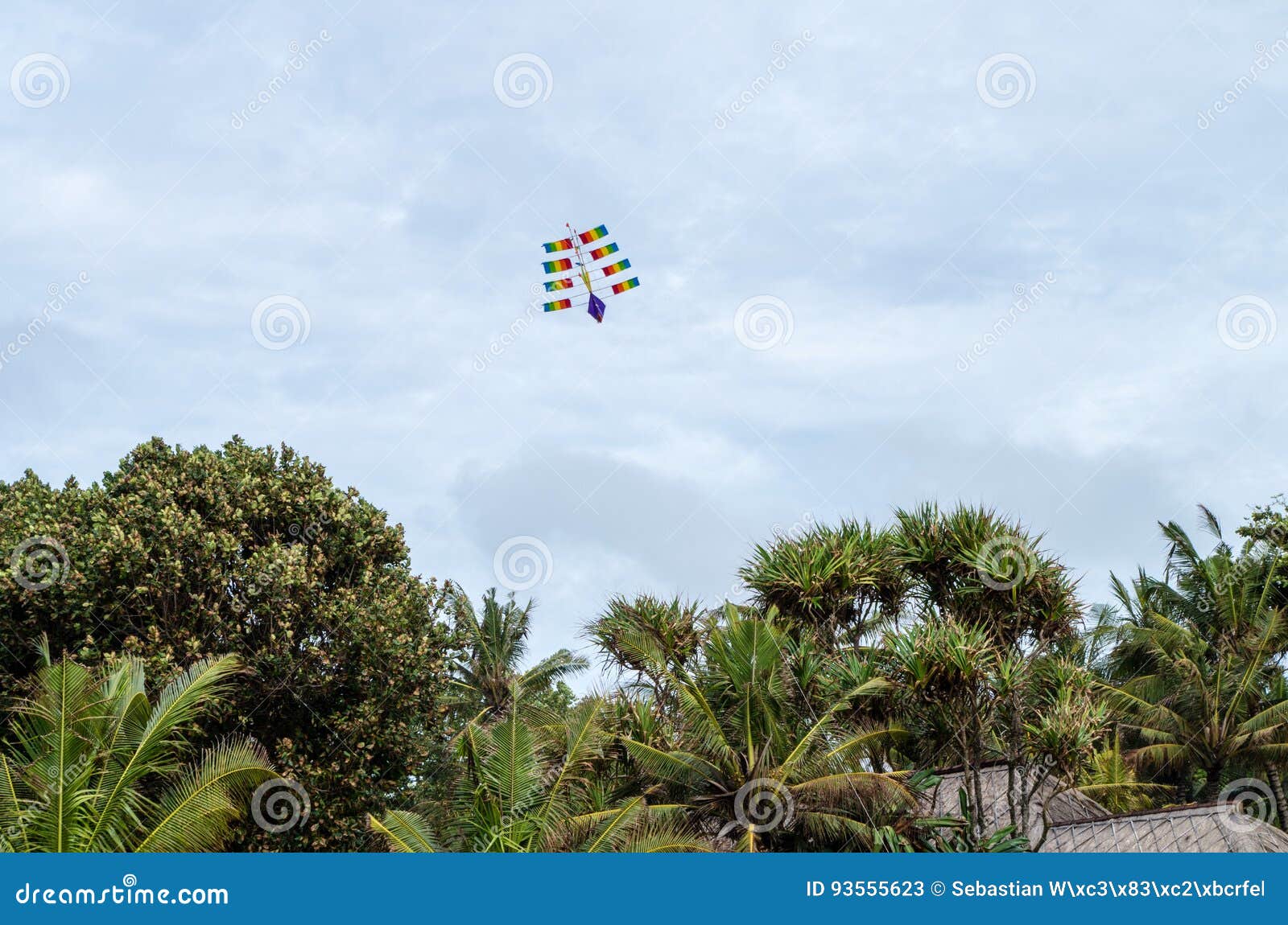 Typical Kite in the Air at Kuta Beach, Bali Stock Image Image of sout