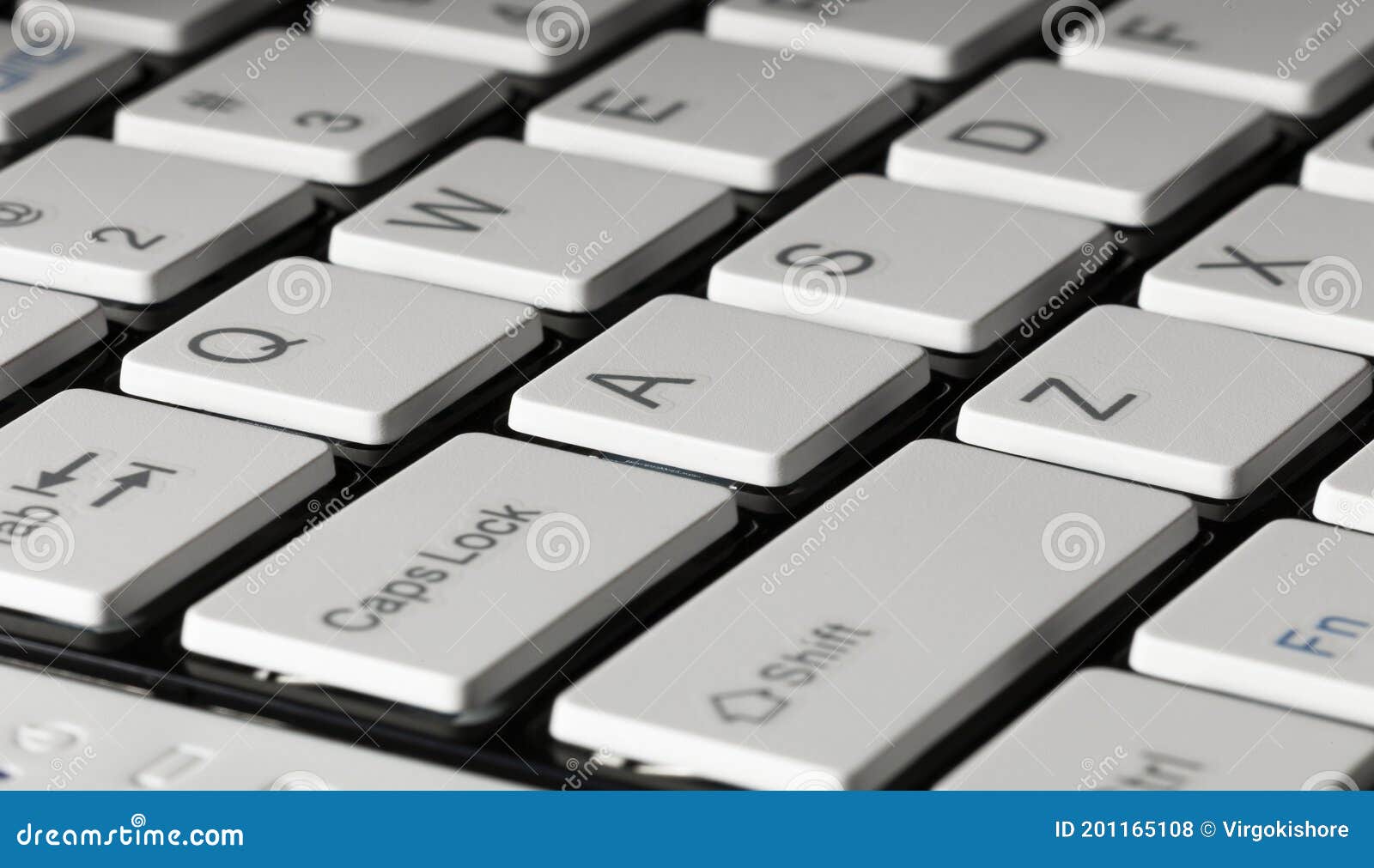 Typical Mac Wireless Keyboard of an Apple Computer Stock Photo Image