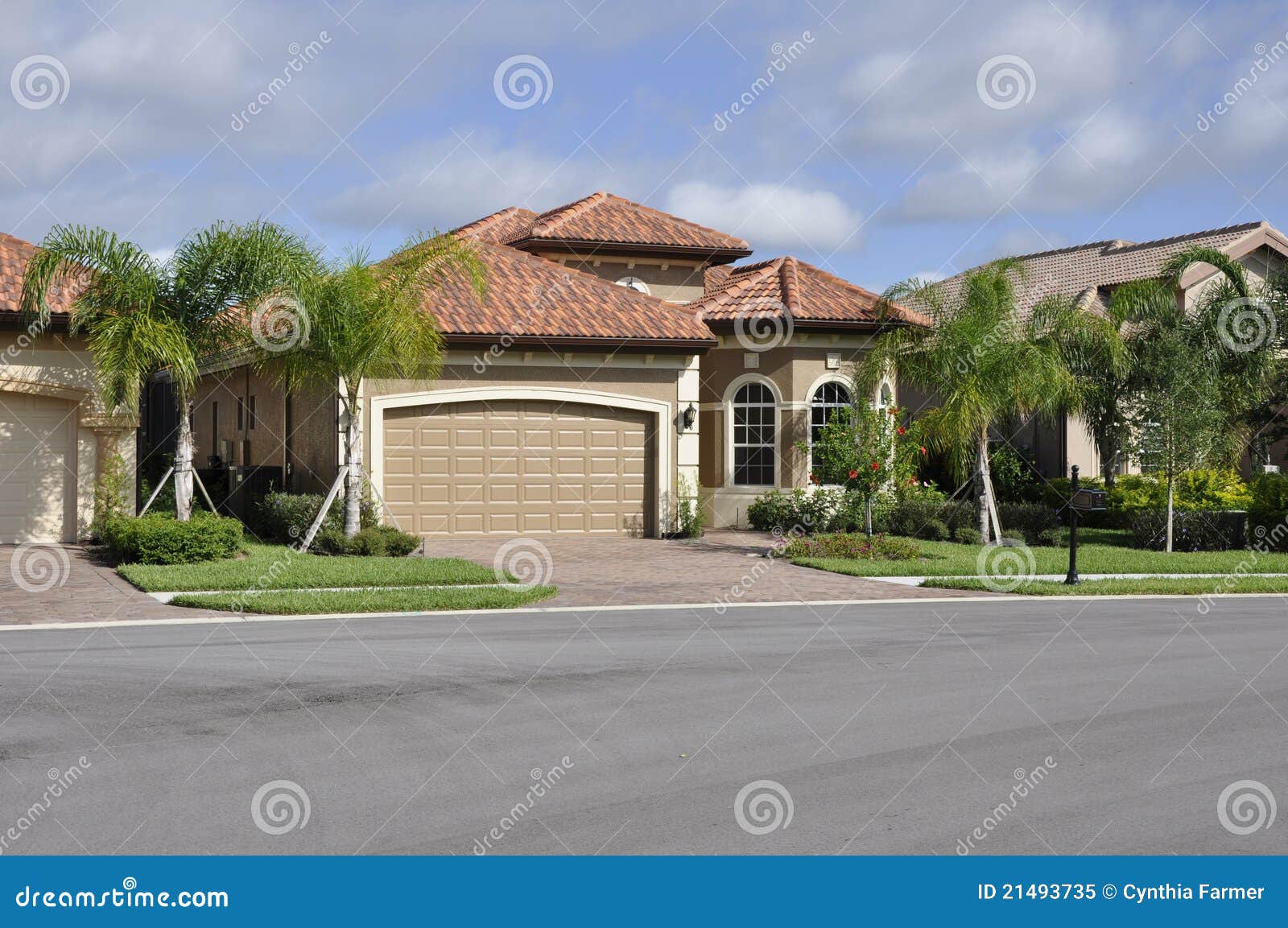 typical modern home in florida