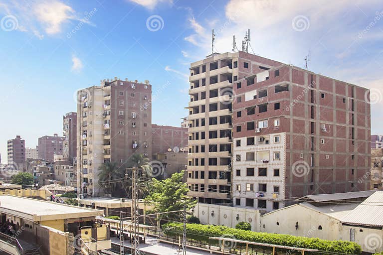 Typical Modern Houses in Cairo Stock Image Image of world, city