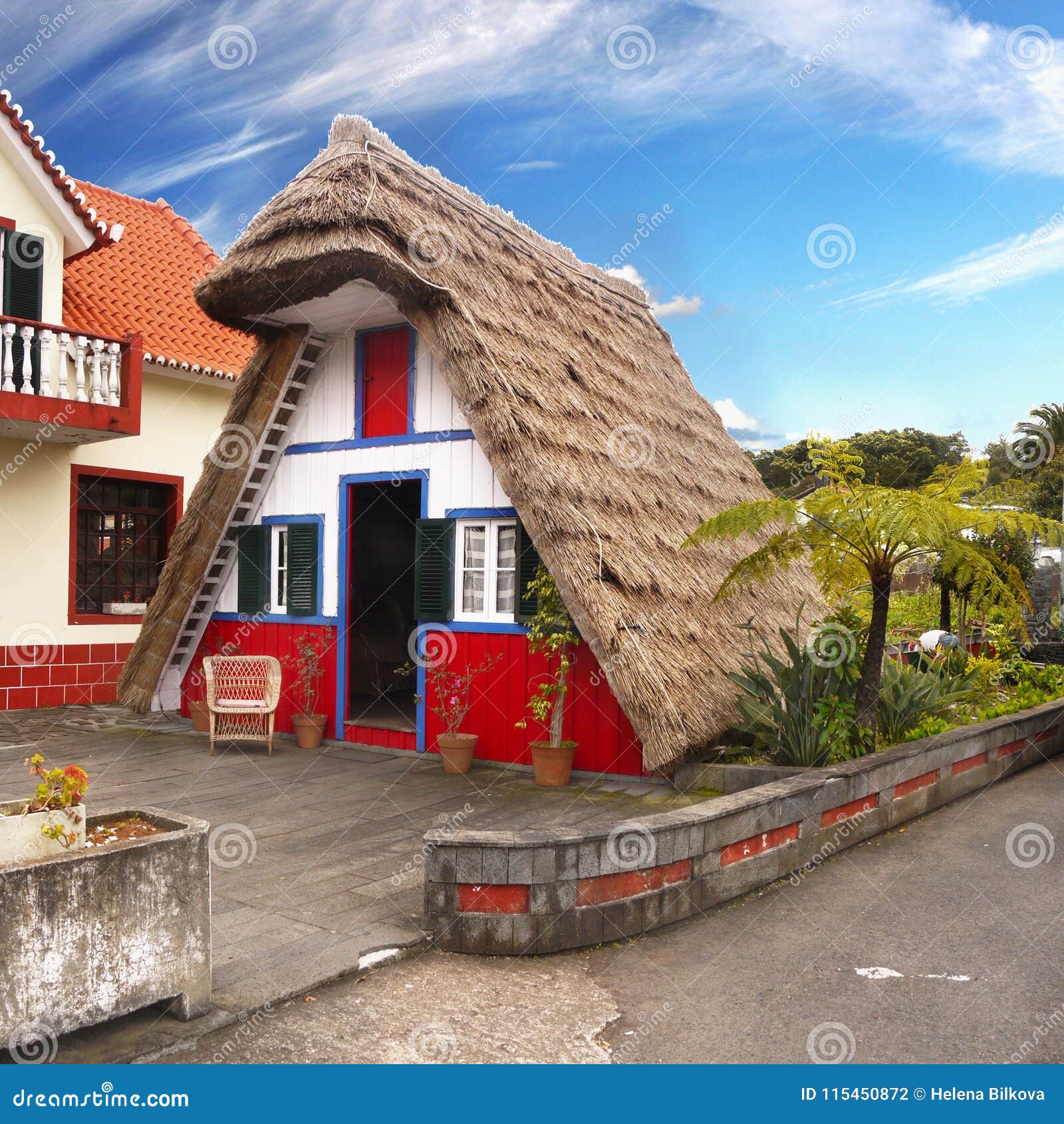 madeira santana old house, portugal