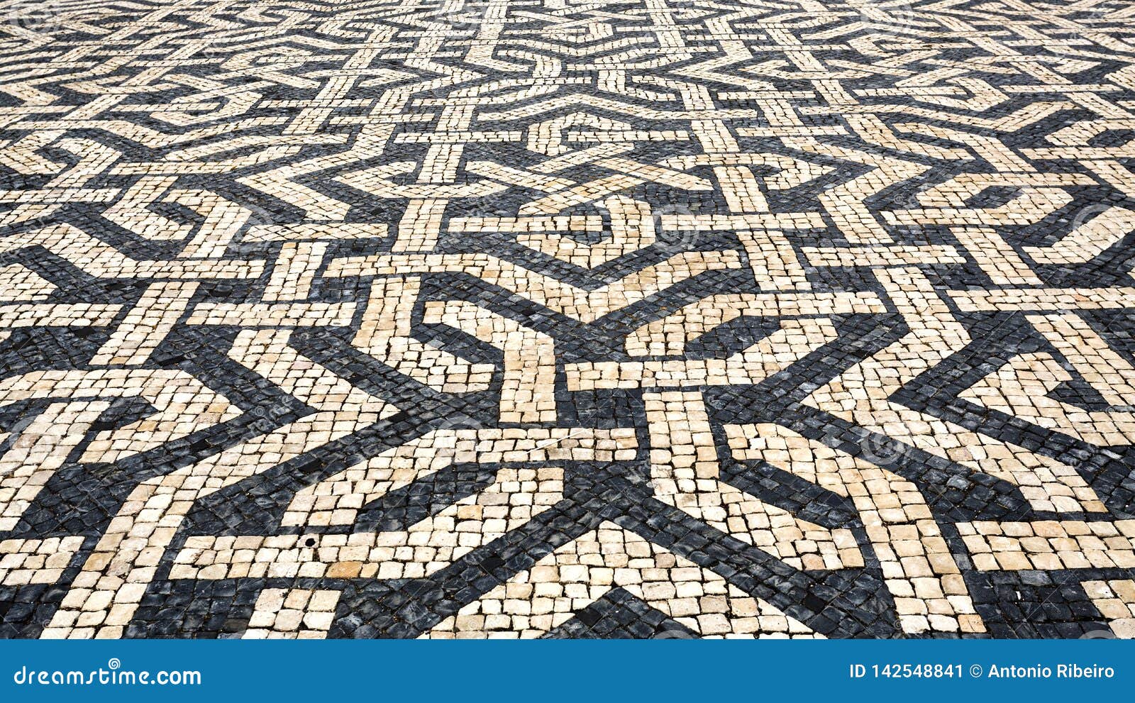 Typical Portuguese Cobblestone Pavement Stock Image Image of lisbon