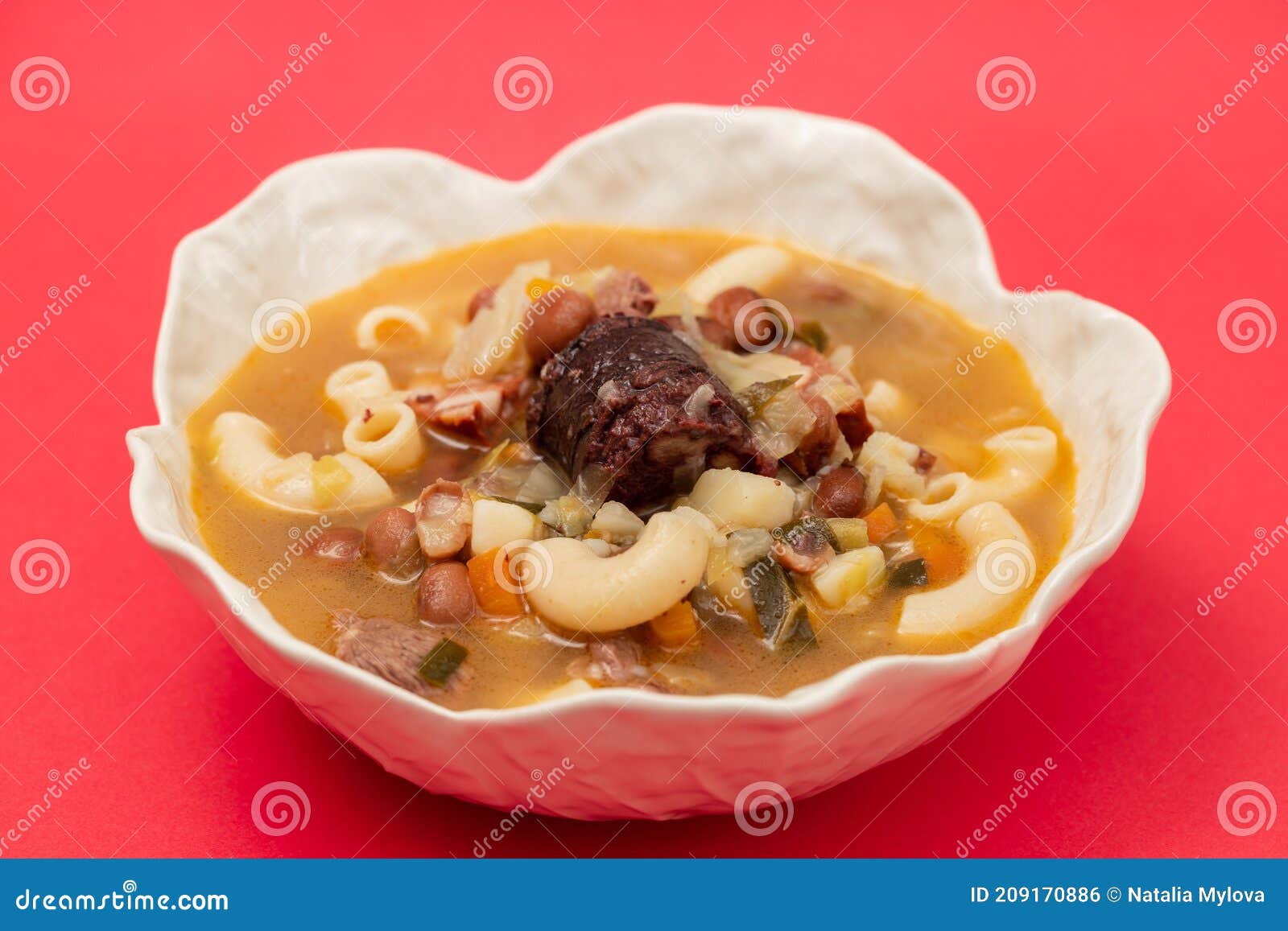 Typical Portuguese Soup Sopa a Lavrador Stock Photo Image of homemade