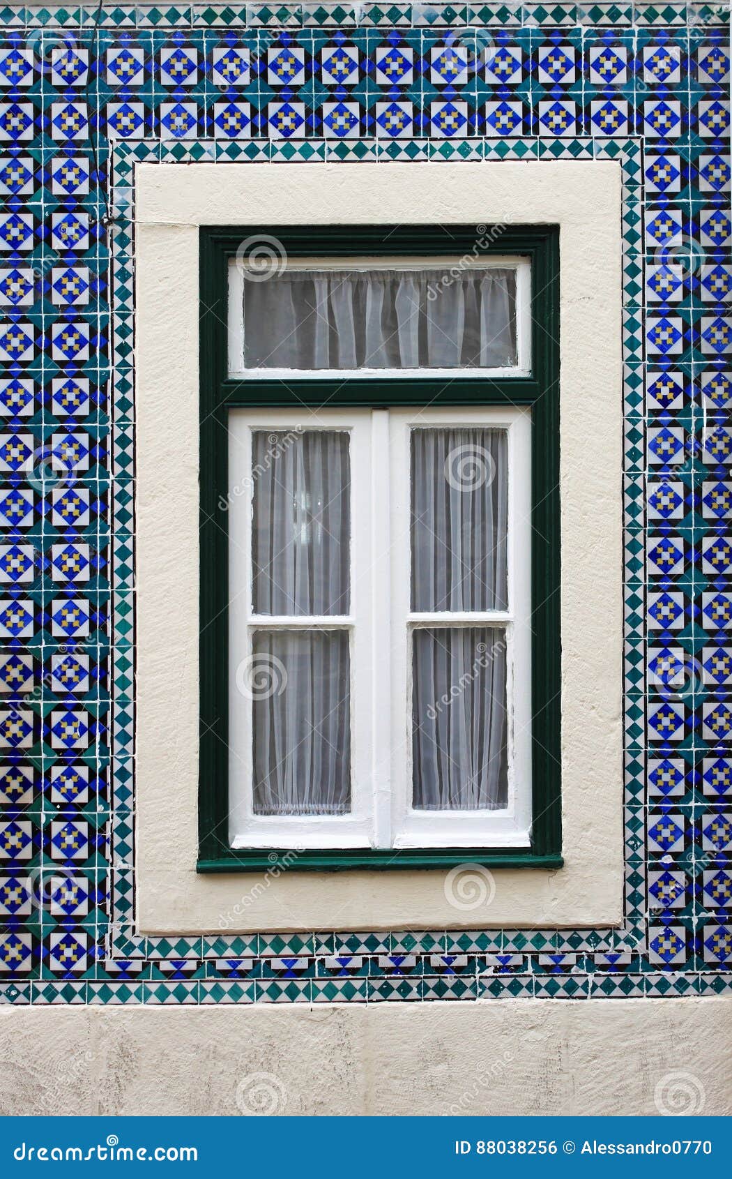Typical portuguese window stock photo. Image of house 88038256