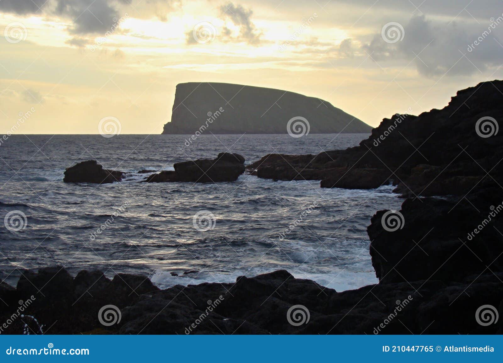 atlantic coast on the acores islands - portugal