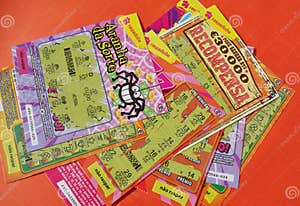 Typical Scratch Cards For Little Luck In Portugal Editorial Photo 