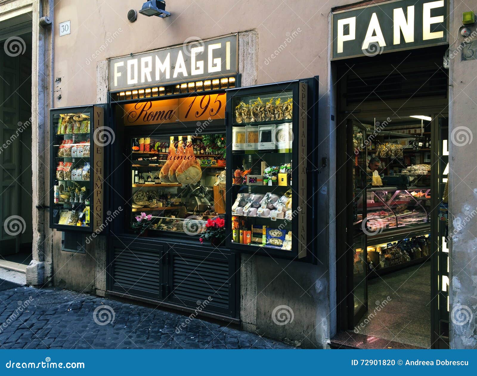 Typical shop in Rome editorial image. Image of historical 72901820