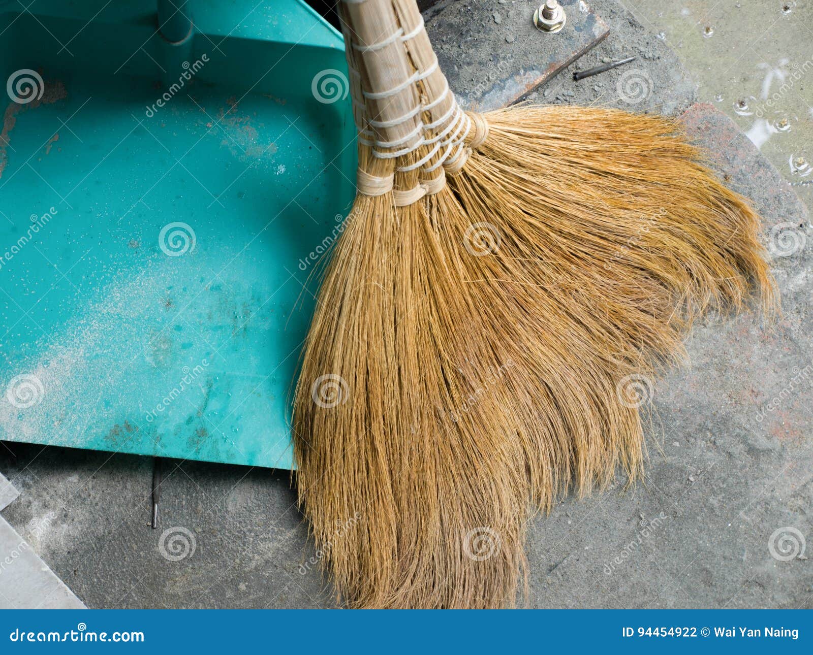 TYPICAL SOFT BROOM and DUSTPAN Stock Photo Image of broom, domestic