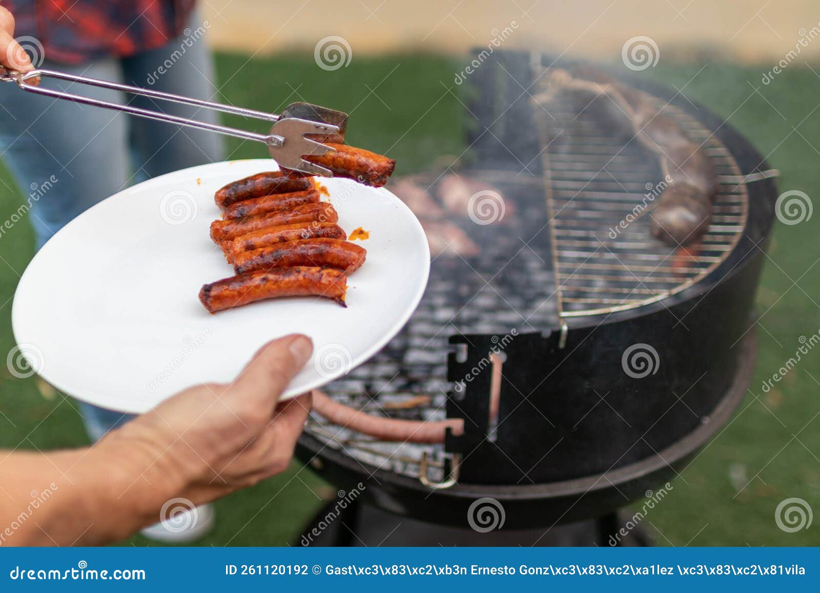 Typical Spanish Barbecue, Bacon, Chorizo, Black Pudding, Pork Chop, Etc