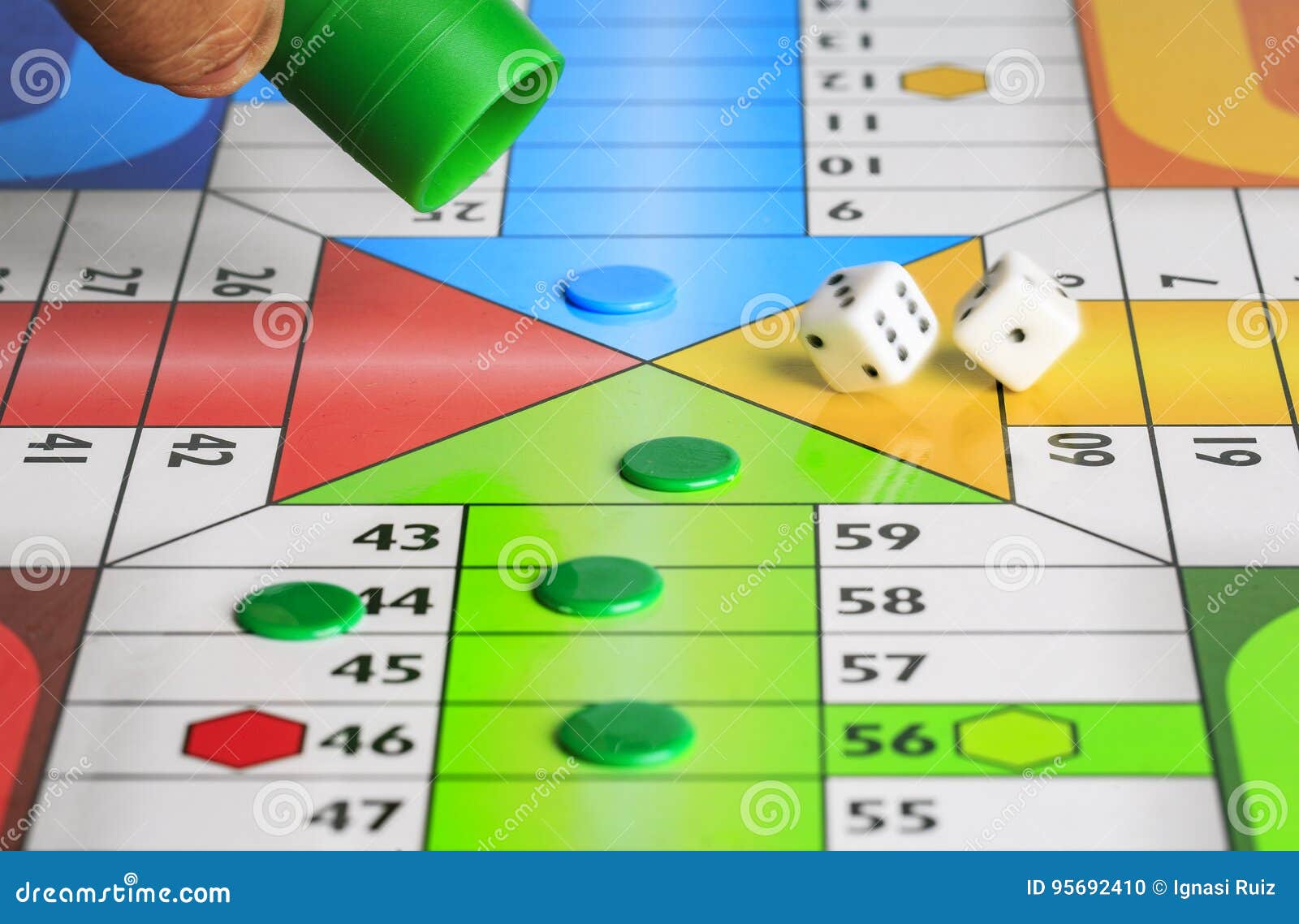 Typical Spanish Board Game Parchis Stock Photo Image of field, move