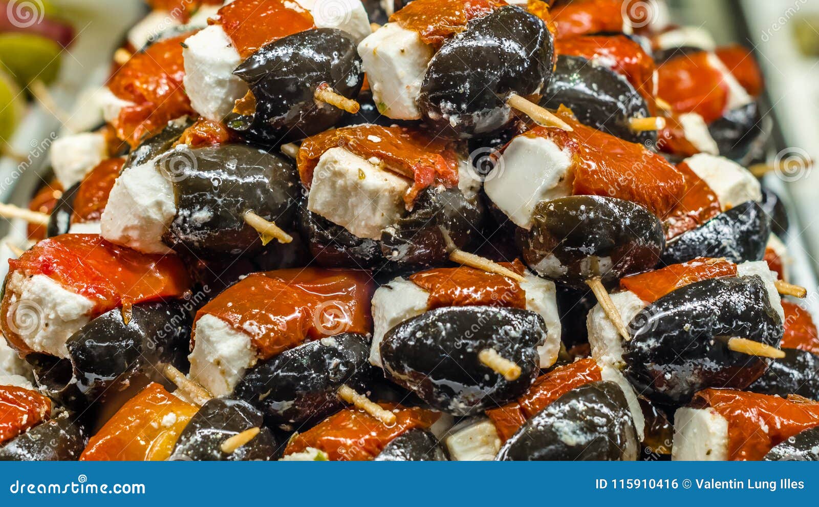 Typical Spanish Olive Tapas in a Bar Stock Photo Image of sandwich