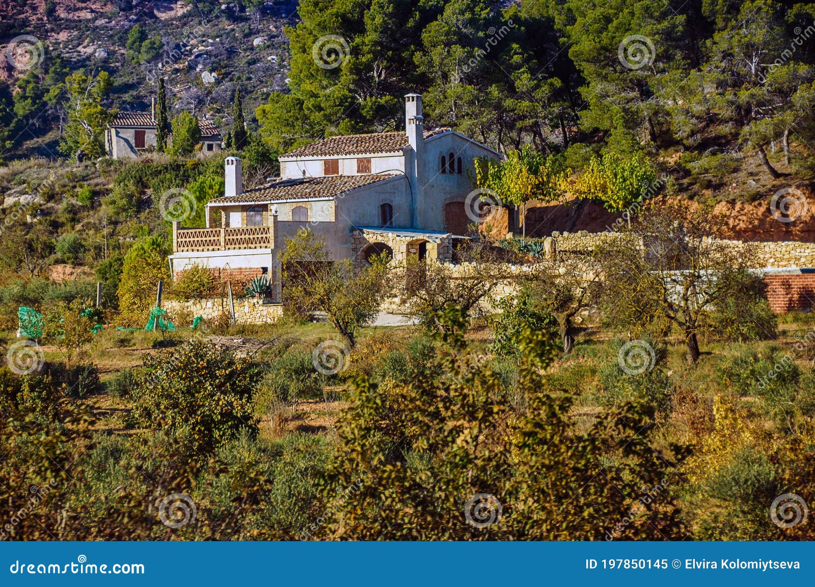 Typical Spanish Rural House in Spanish Village Stock Image Image of