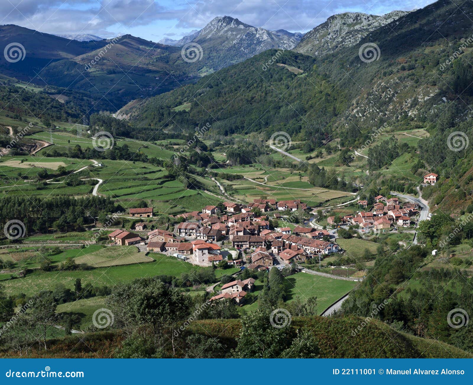 typical town in carmona, cantabria,