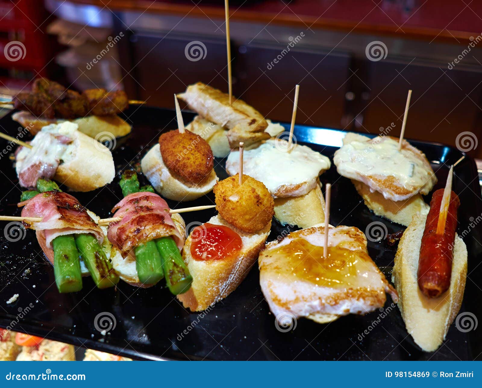Typical Traditional Spanish Tapas Stock Image Image of food, mini