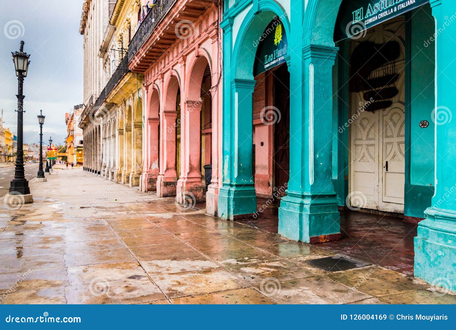 A Typical View in Havana in Cuba Editorial Stock Image Image of