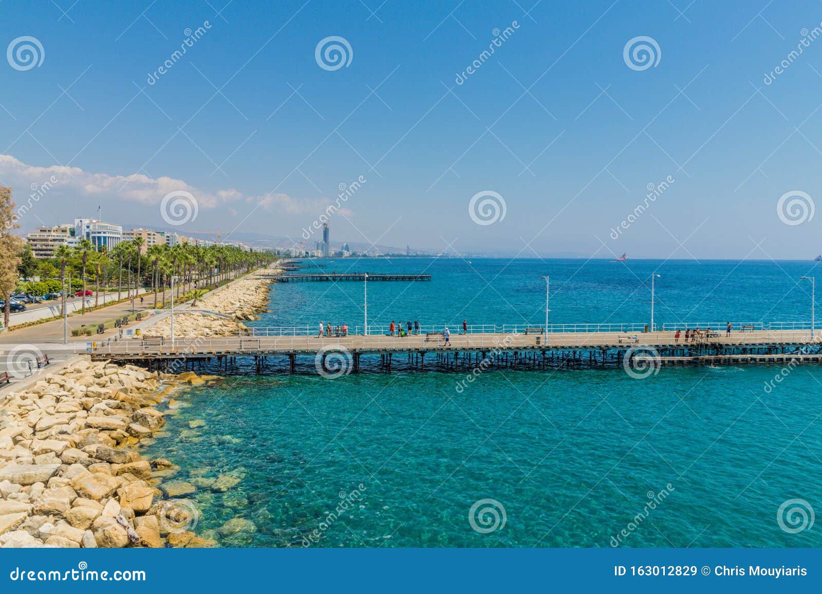 A Typical View in Limassol in Cyprus Stock Image Image of island
