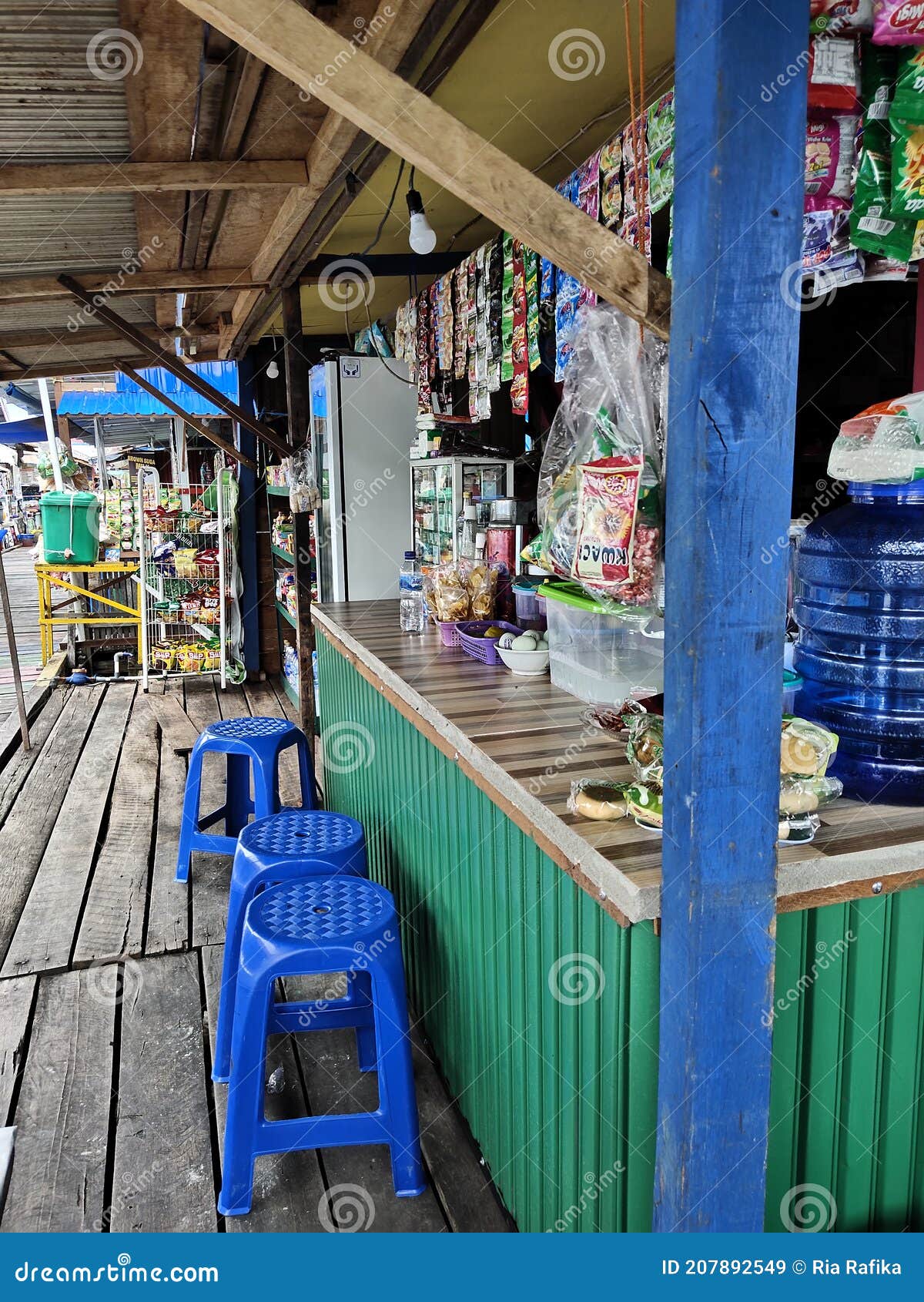 Typical Warung in Indonesia Foodstall Stall Editorial Stock Image