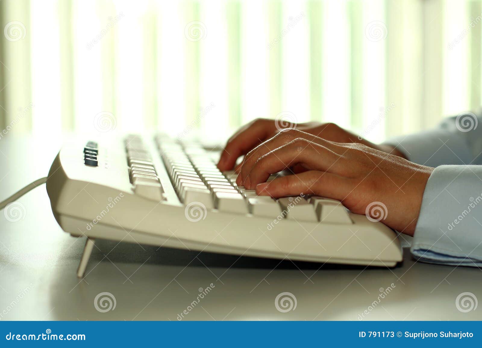 Typing on a keyboard stock image. Image of business, keyboard 791173