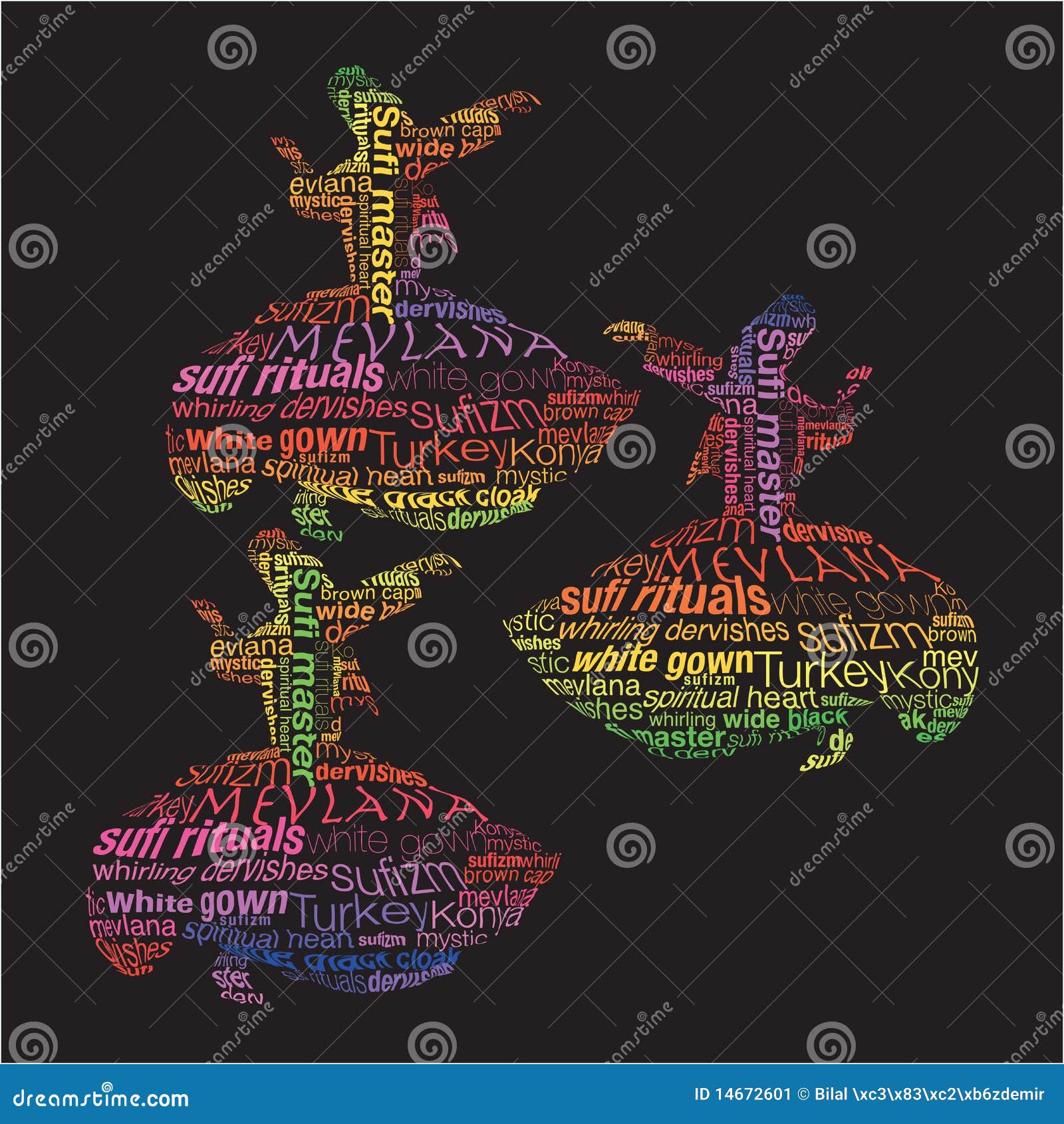 typographic whirling dervishes