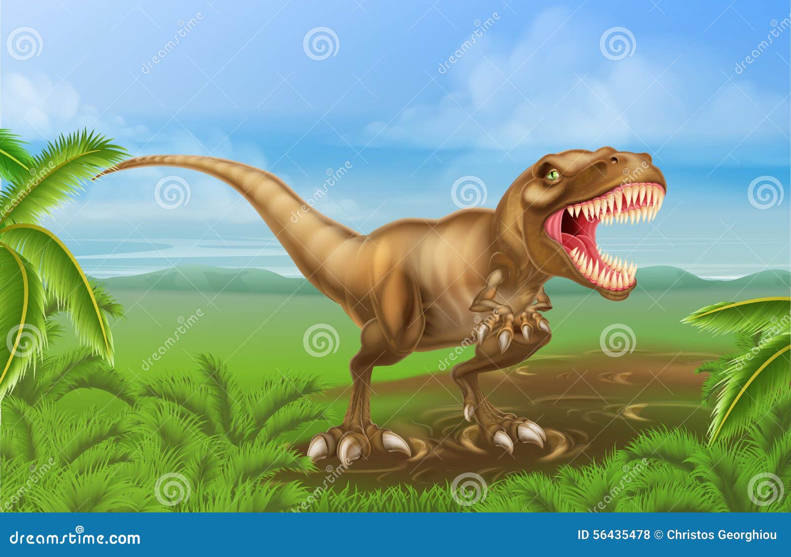 Premium Vector  Hand drawn cartoon t rex cute dino