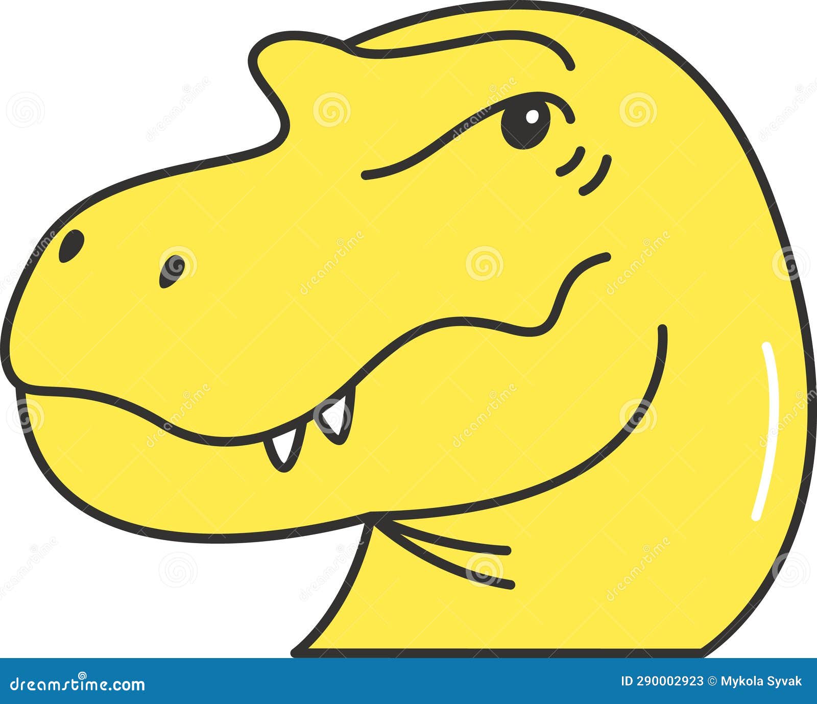 Tyrannosaurus Dinosaur Head Stock Illustration Illustration of wild