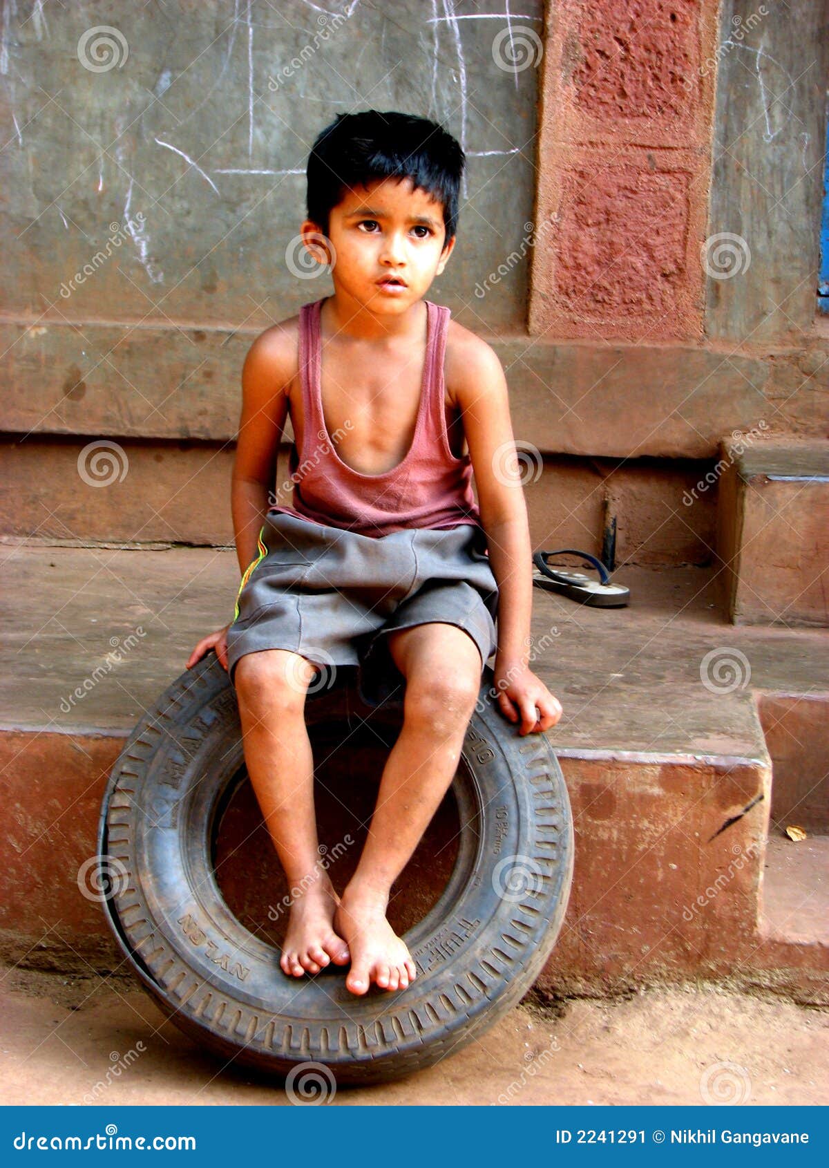 Tyre Boy Stock Image - Image: 2241291