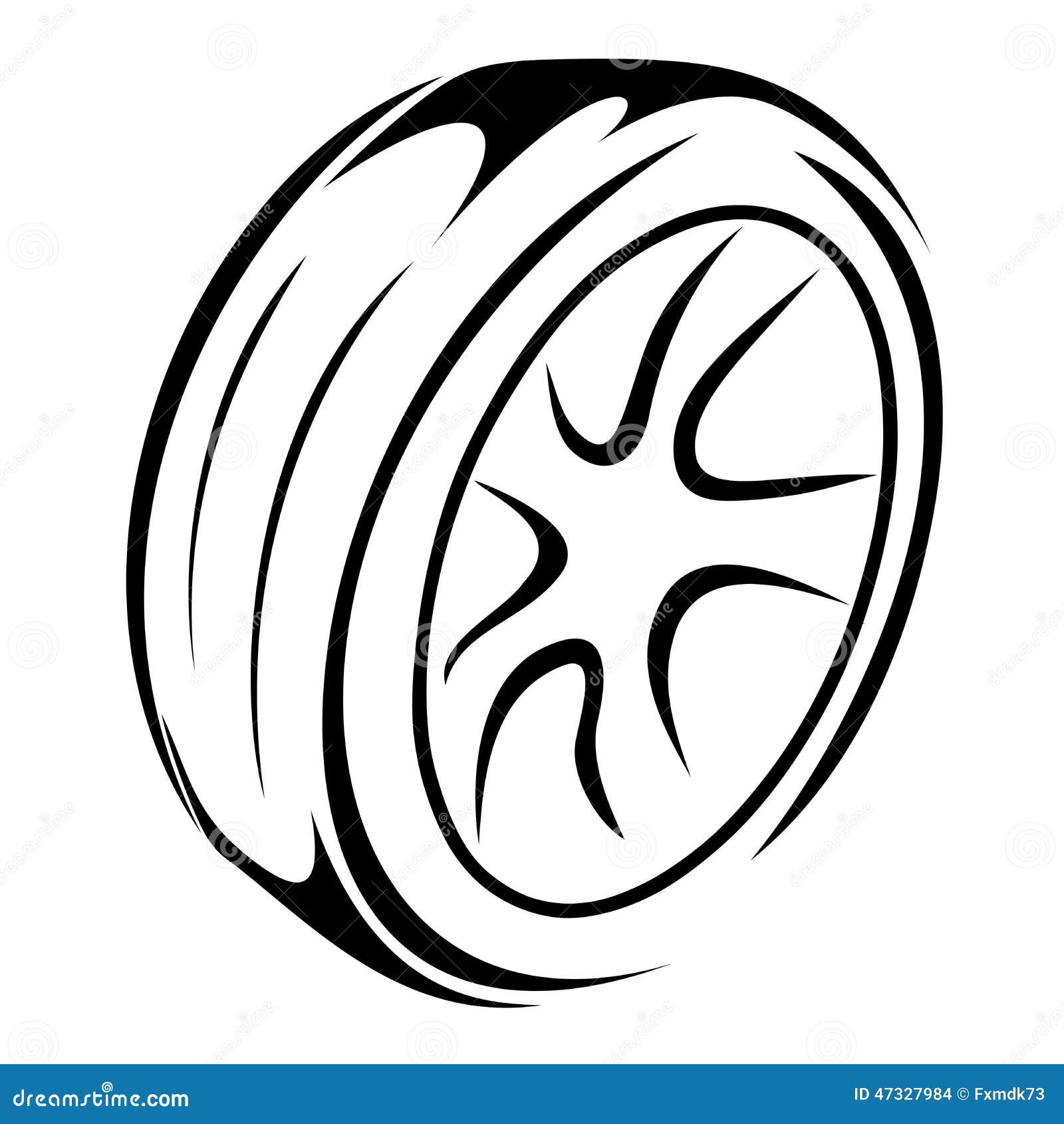 tyre wheels sketch vector illustration white background 47327984