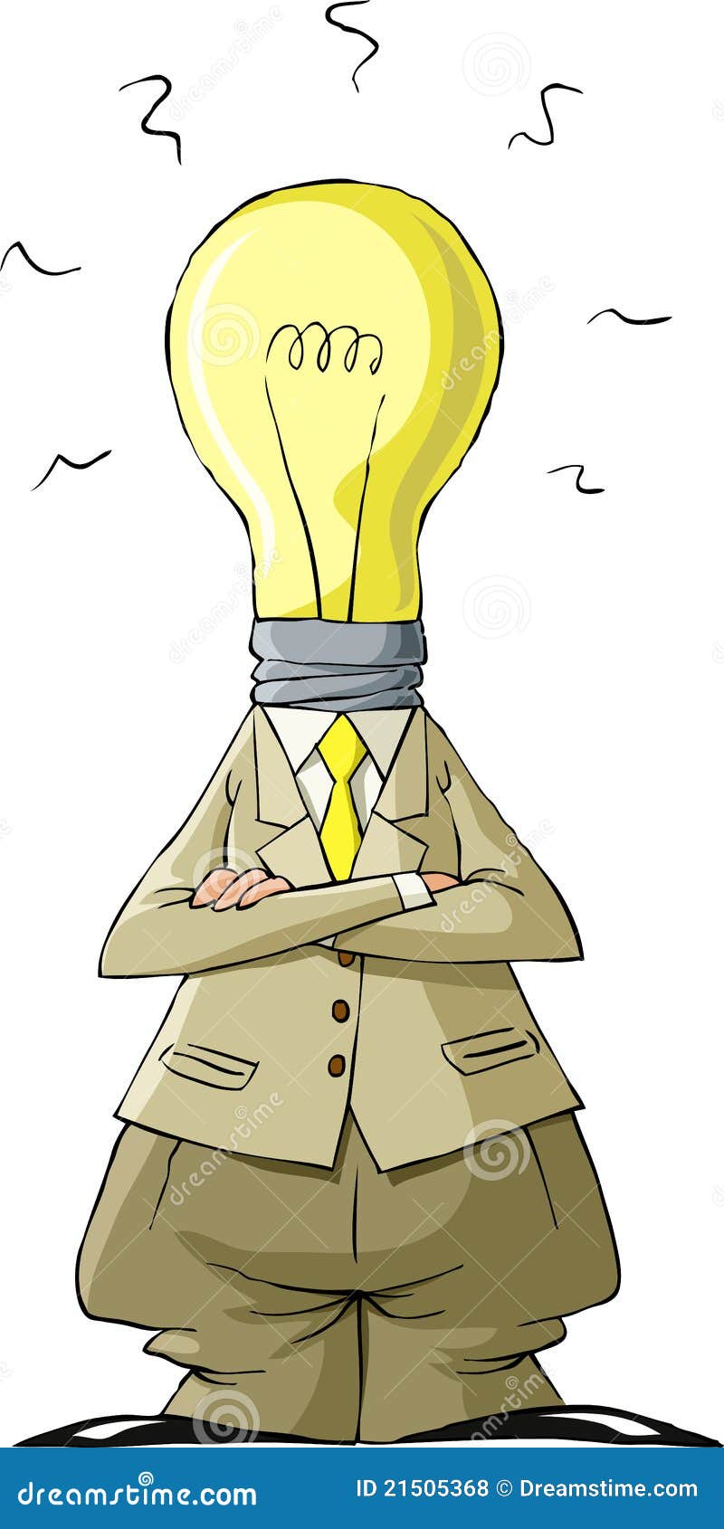 Tête d'ampoule illustration de vecteur. Illustration du mignon 21505368