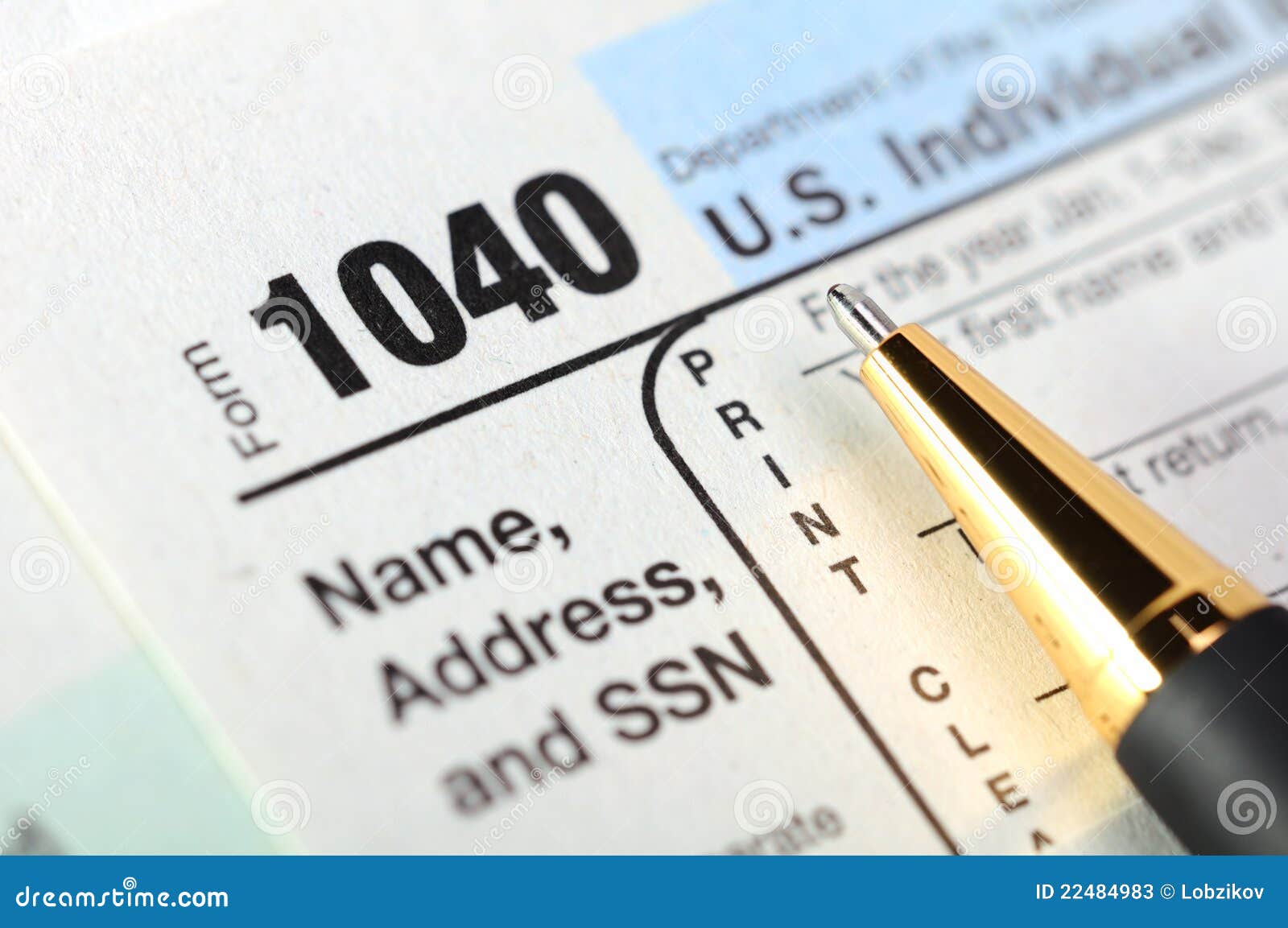 u-s-income-tax-return-form-1040-editorial-stock-photo-image-of