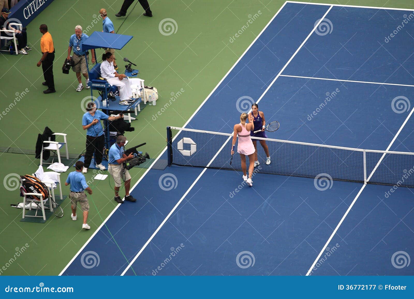 U. S. Open Tennis - Maria Sharapova. Maria Sharapova of Russia wins a match against Marion Bartoli at Arthur Ashe Stadium at the US Open Tennis Championship in New York in 2012.