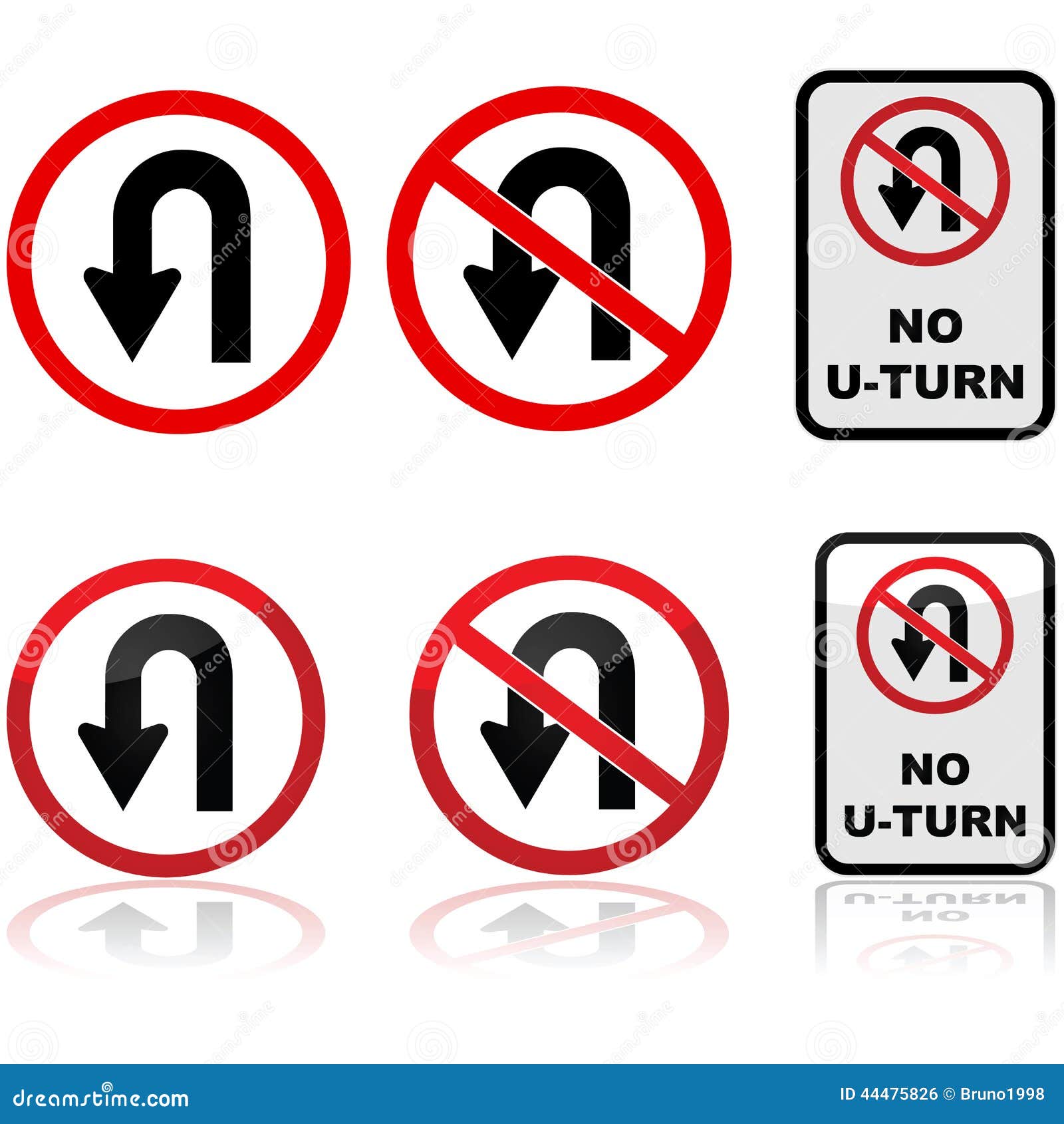 u-turn signs