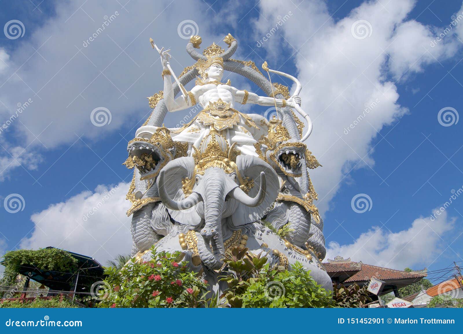 Beautiful Arjuna Statue in Ubud Editorial Photo - Image of archer ...