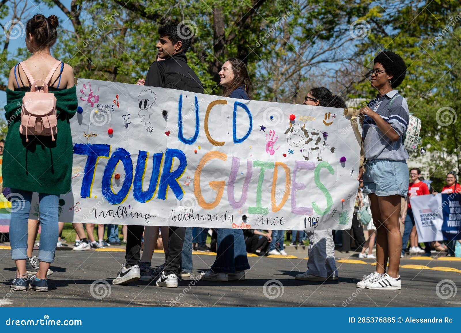 UC Davis Picnic Day. 2023 Parade Featuring UCD Tour Guides Editorial