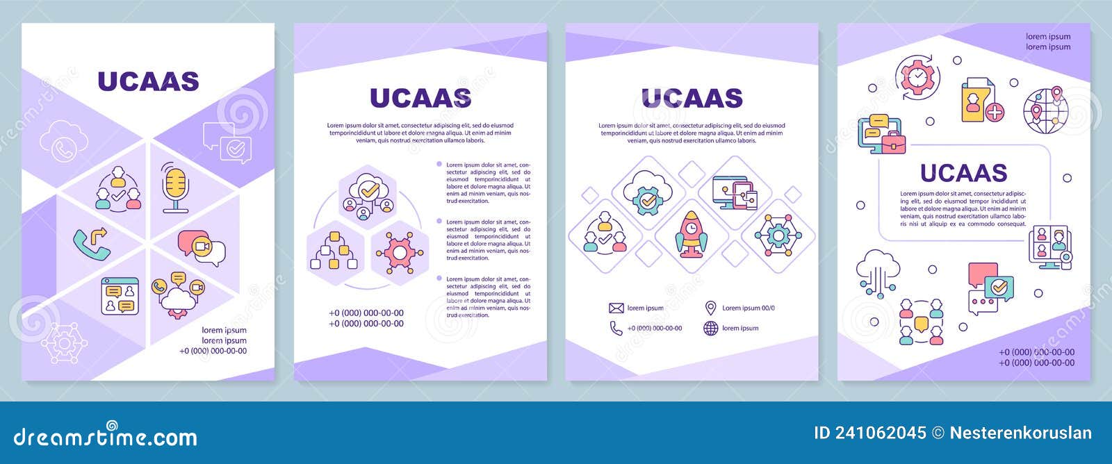 ucaas purple brochure template