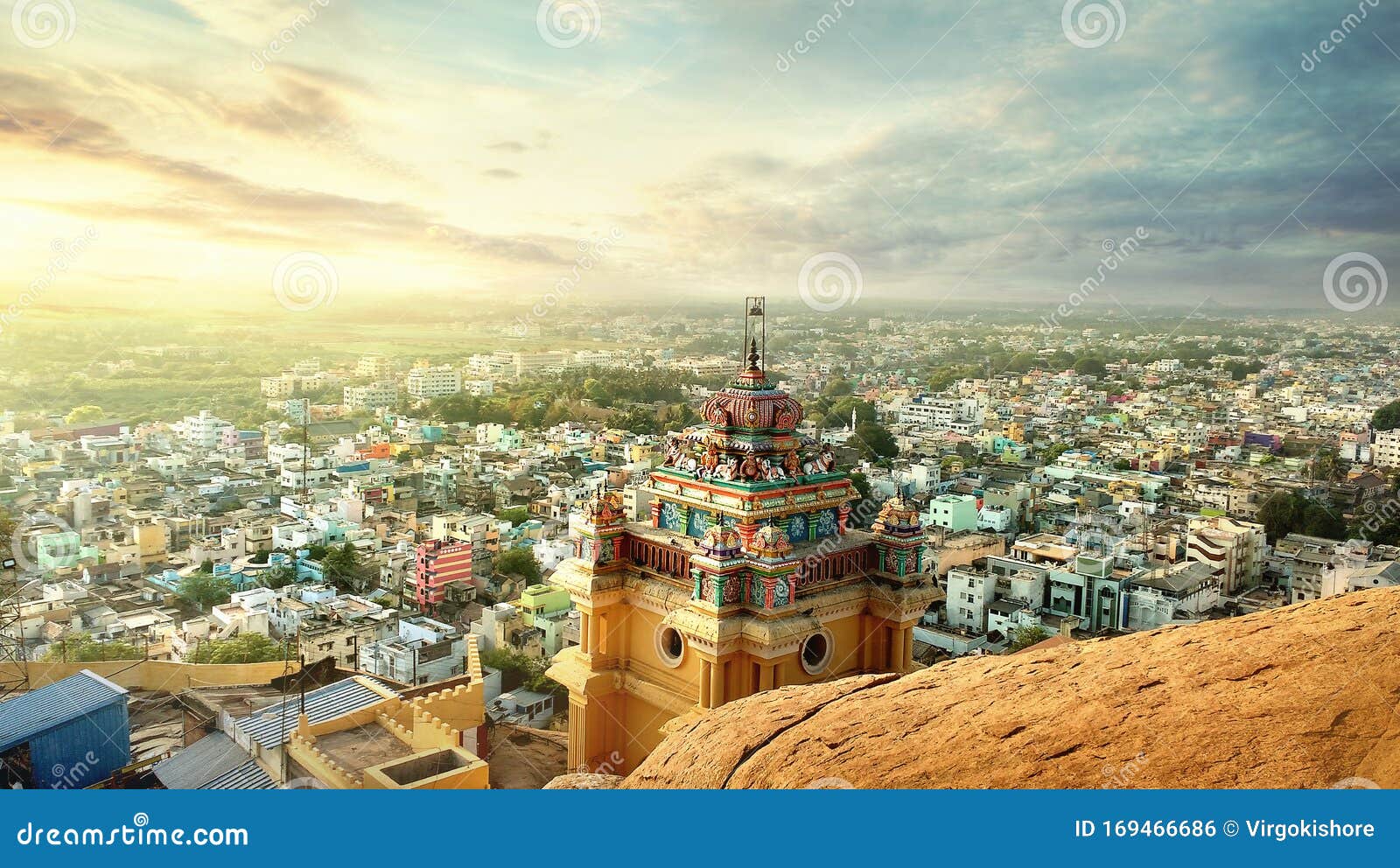 Ucchi Pillayar Temple, Rockfort,trichy Tamilnadu India Stock Photo ...