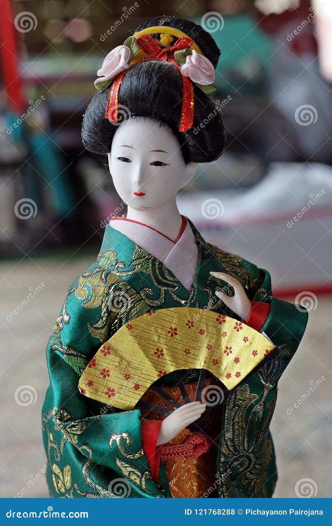 Japanese Doll in KIMONO Dress ...