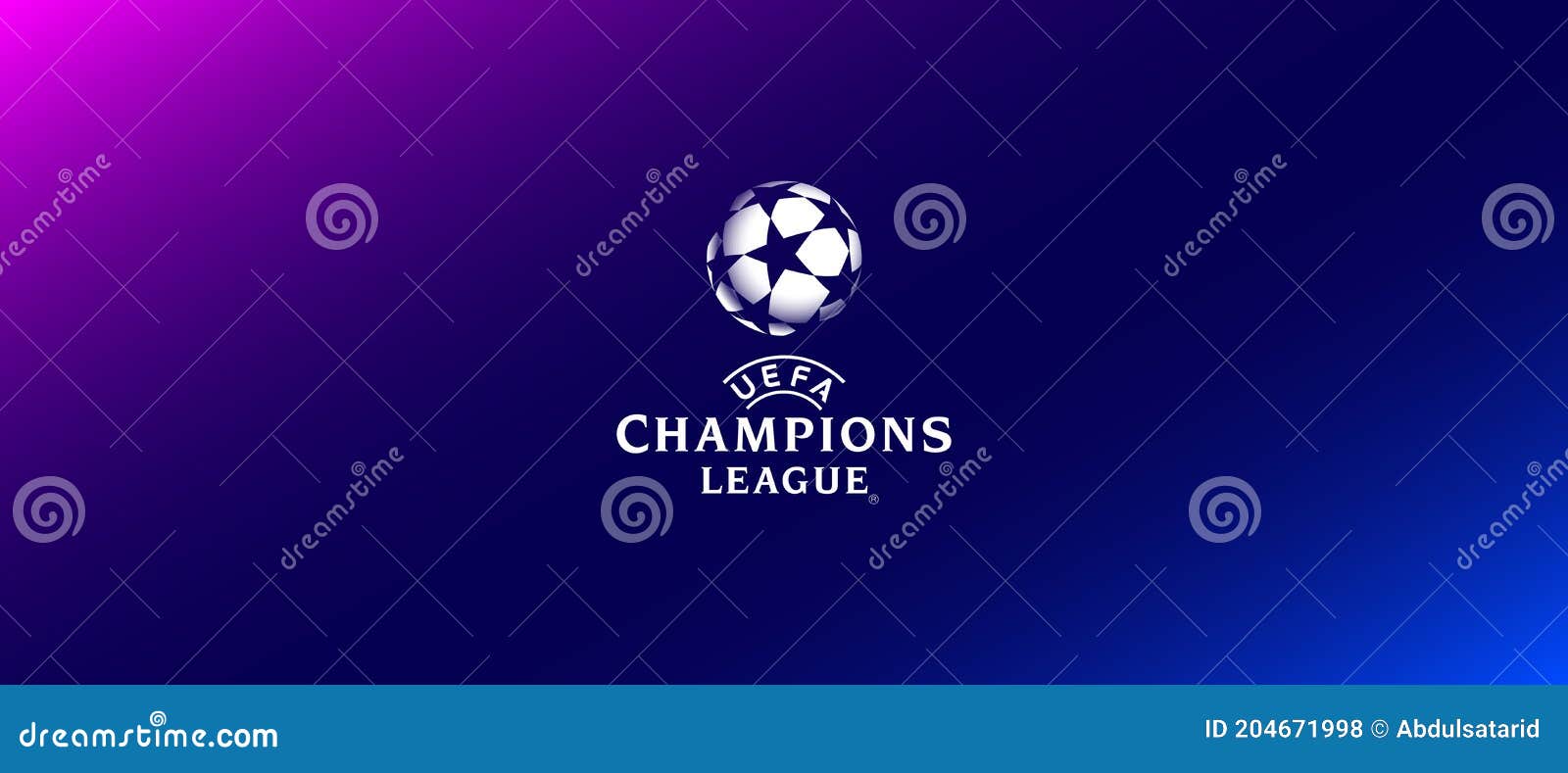 UEFA Champions League Logo Banner Editorial Stock Photo - Illustration of  champions, white: 204671998
