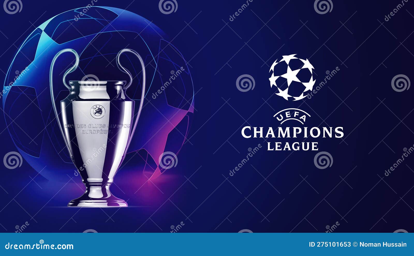 UEFA Champions League Cup editorial stock photo. Illustration of 2024