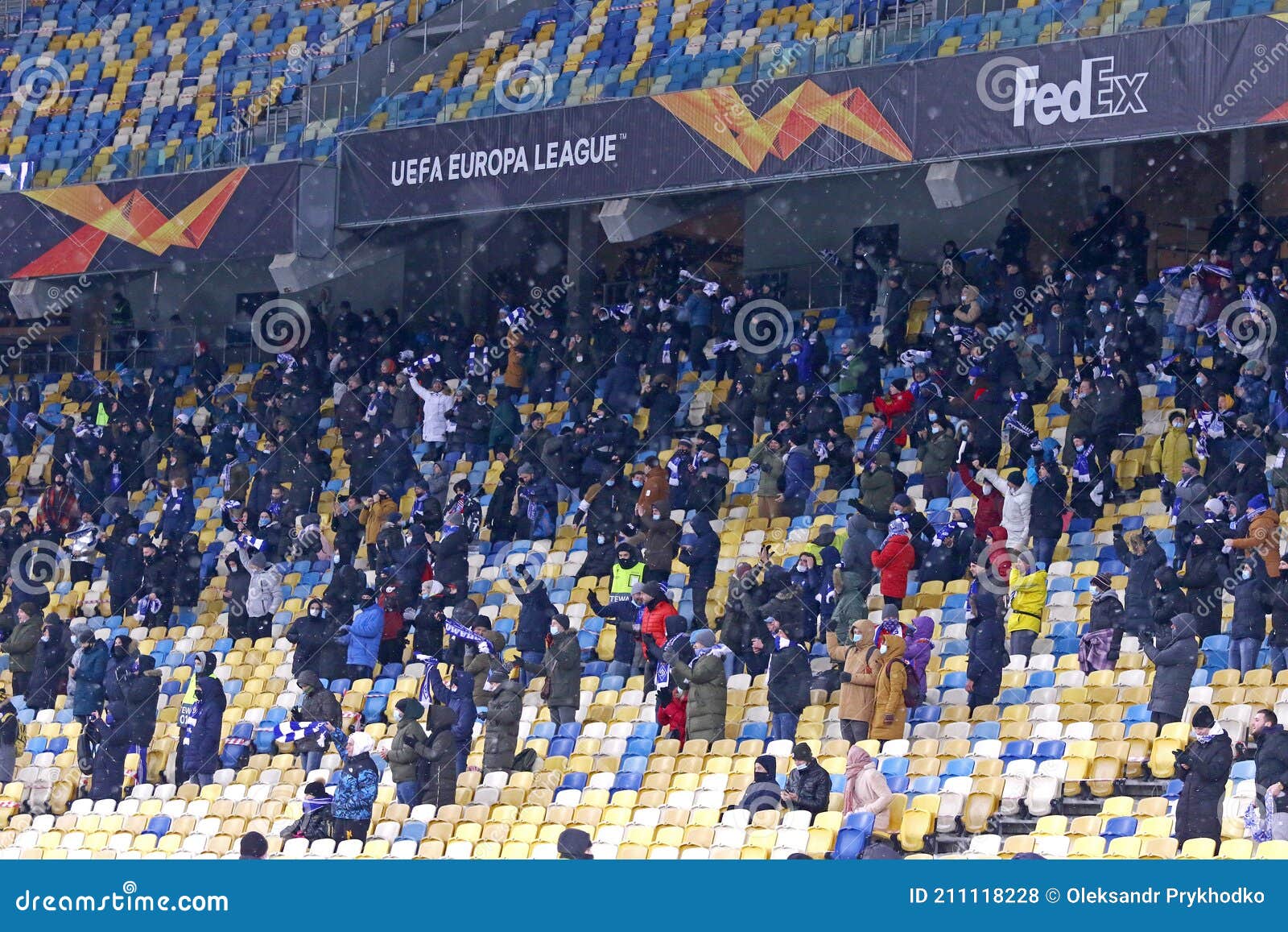 Club Brugge Fans During Europa League Editorial Stock Photo