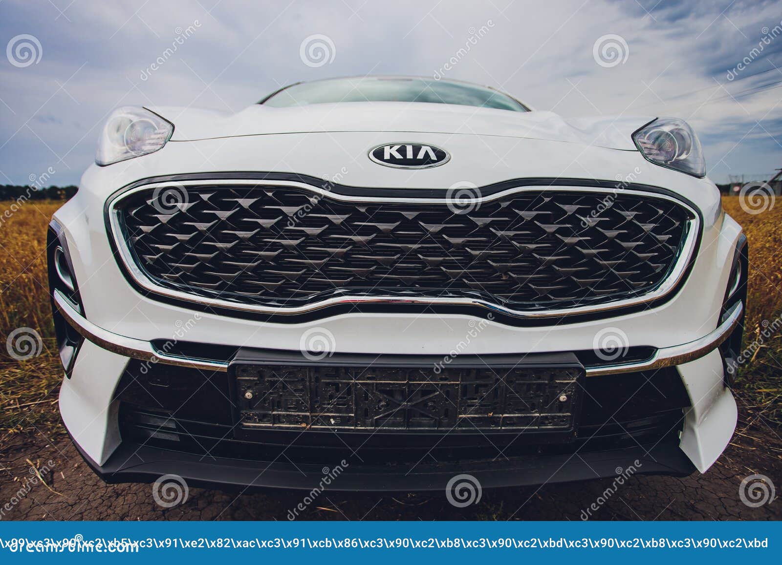 Ufa Russia 1 July 19 Car Kia Sportage 2 0 Crdi Awd Or 4x4 White Color Parked On The Road Next To A Large Rock Editorial Photography Image Of Gravel Rental